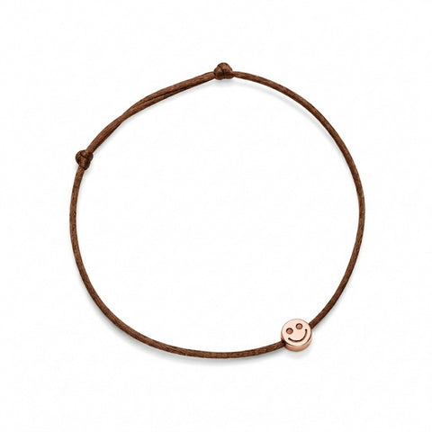 THE GOLDEN ONE - 14k rose gold smiley bracelet