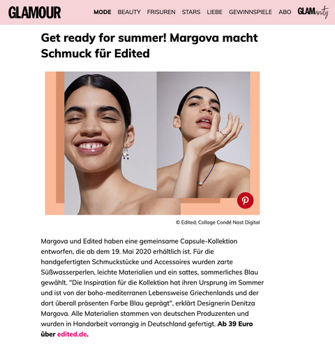 GLAMOUR.DE // May, 18th 2020
